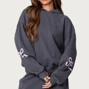 EDIKTED Bonney Bow Hoodie S